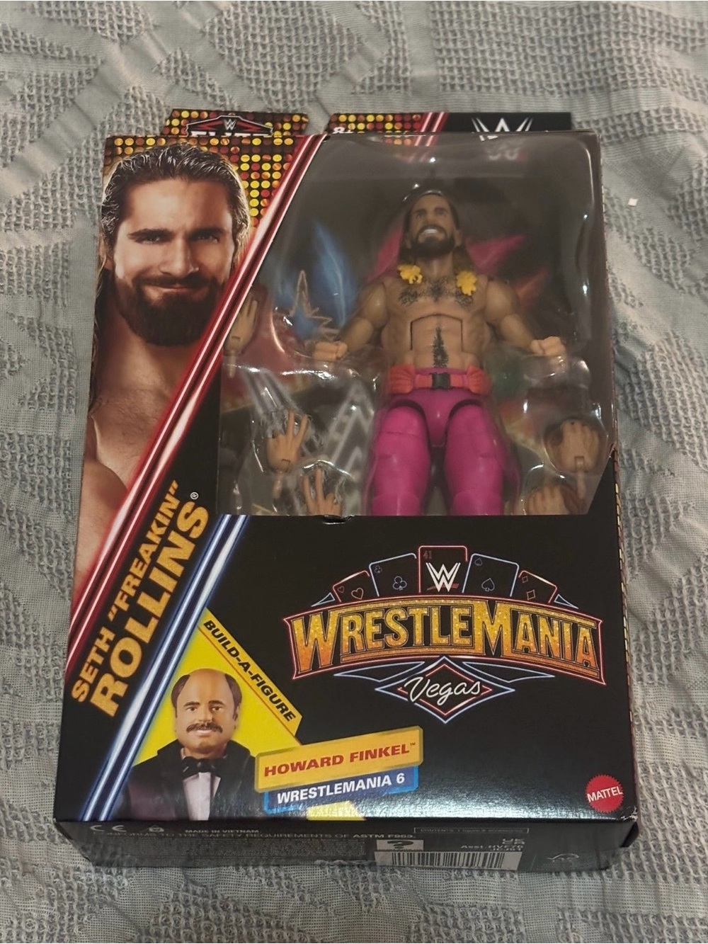 Seth Rollins WWE Action Figure Wrestlemania Las Vegas Elite Collection New